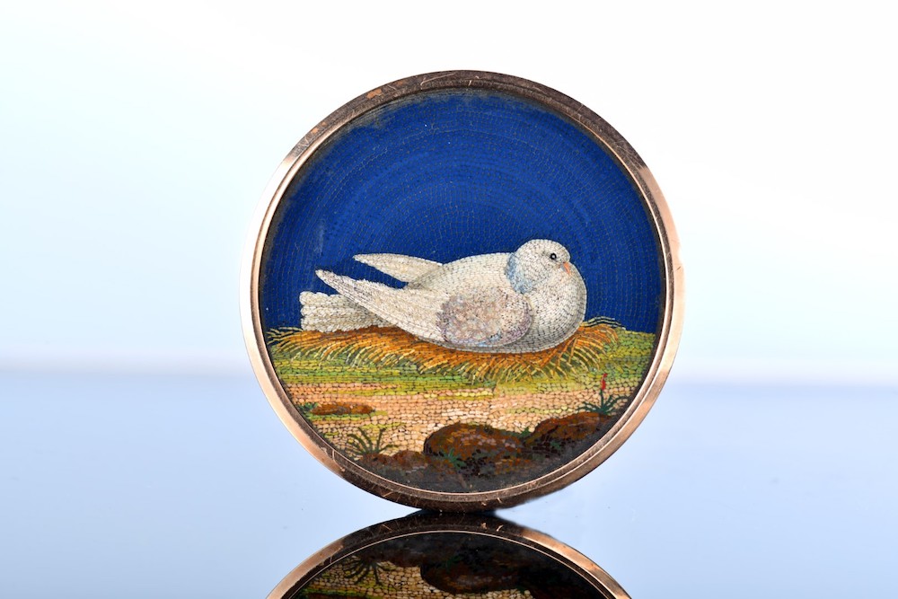 Micro Mosaic Plaque. Sold For £6000