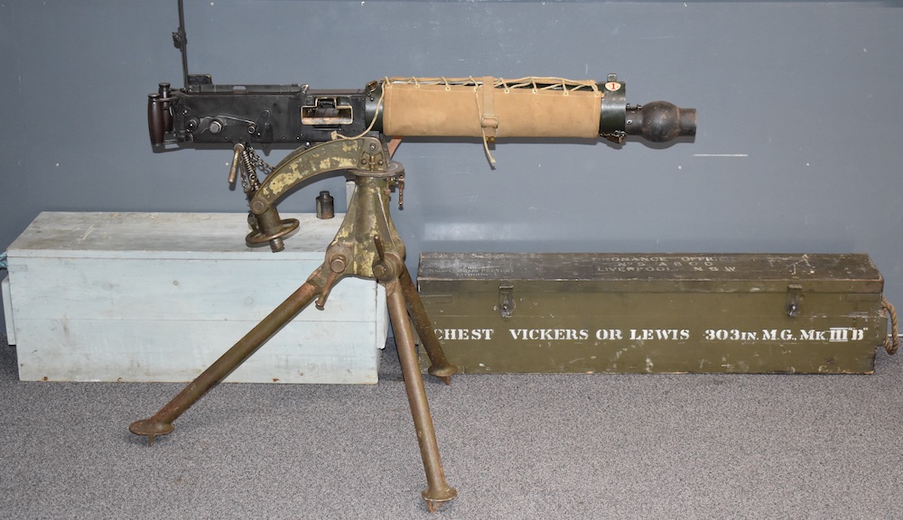 Deactivated Australian Vickers Mk.I .303 Light Machine Gun Sold Ś3,650