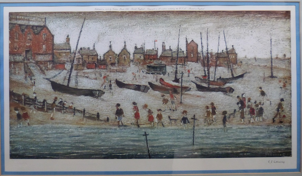 Lawrence Stephen Lowry R.A (1887 1976) Print 'The Beach, Deal' Signed In Pencil By Lowry Ś3200