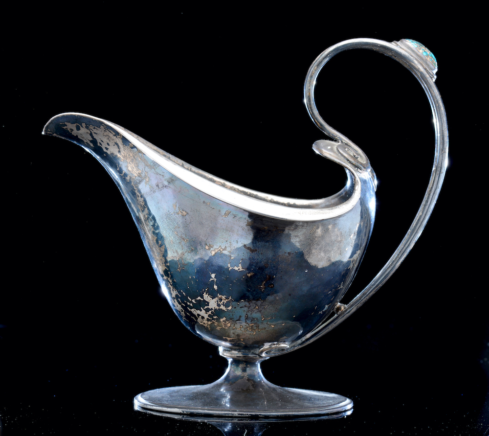 A Silver Sauce Boat By Omar Ramsden. Sold For £2,700