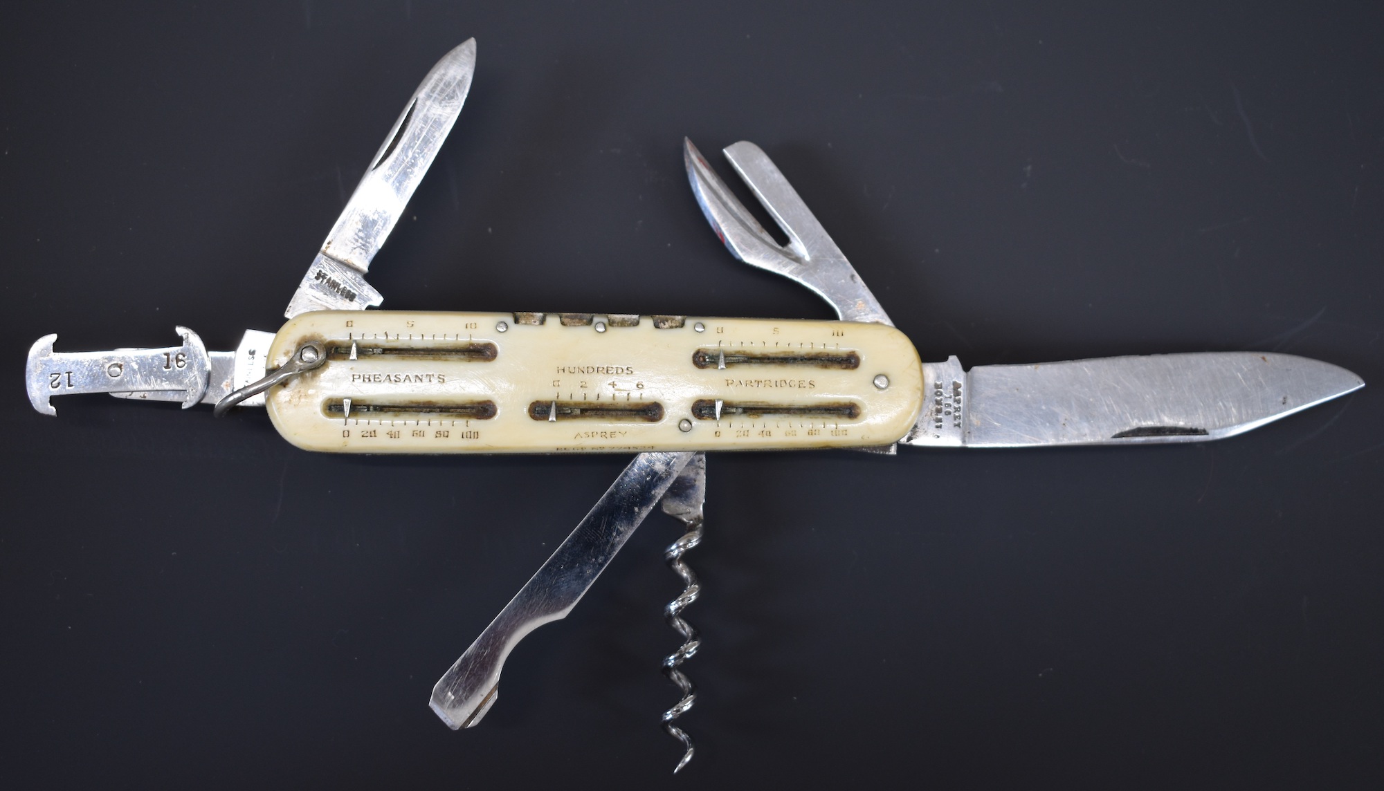Asprey Of London Pocket Multi Tool With Butt Markers And Game Counters Sold £700