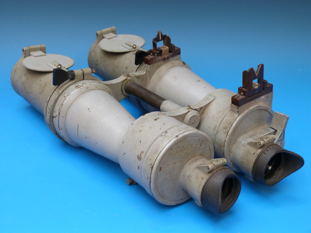 A Pair Of WWII Carl Zeiss U Boat 7X50 Binoculars With Extension Tubes Sold £22,500