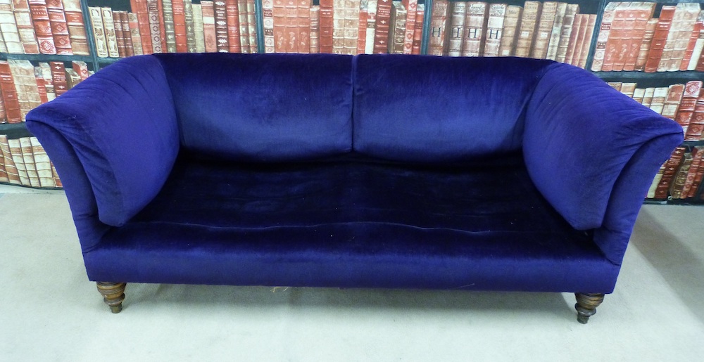 A Late Victorian Edwardian Howard Sofa With Impressed Marks To Back Legs Ś4000