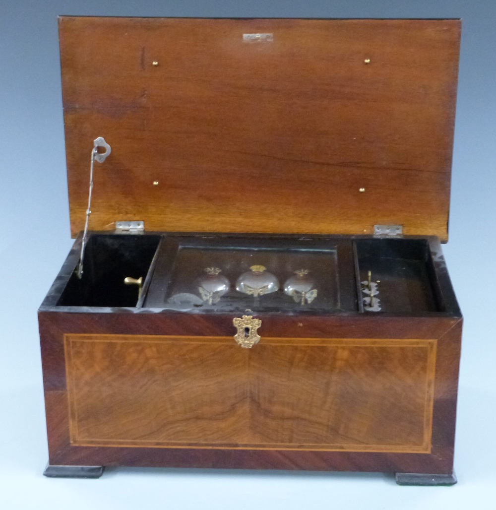 Barnett Henry Abrahams Late 19Th Century 10 Air Bells In View Musical Box Sold Ś550