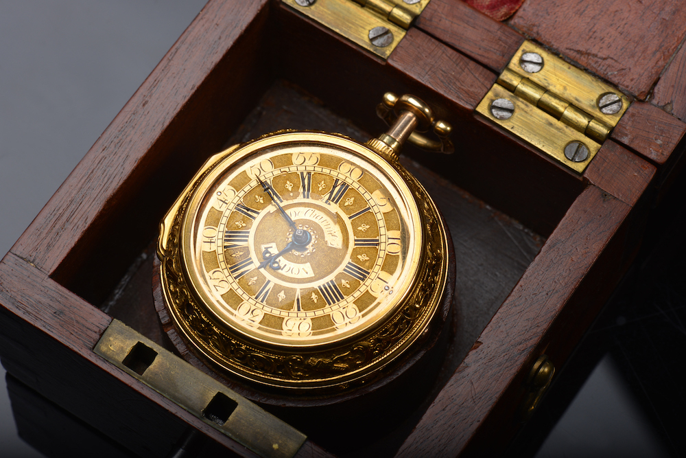Justin Vulliamy Gold Pair Cased Quarter Repeater Pocket Watch. Sold For £3,900