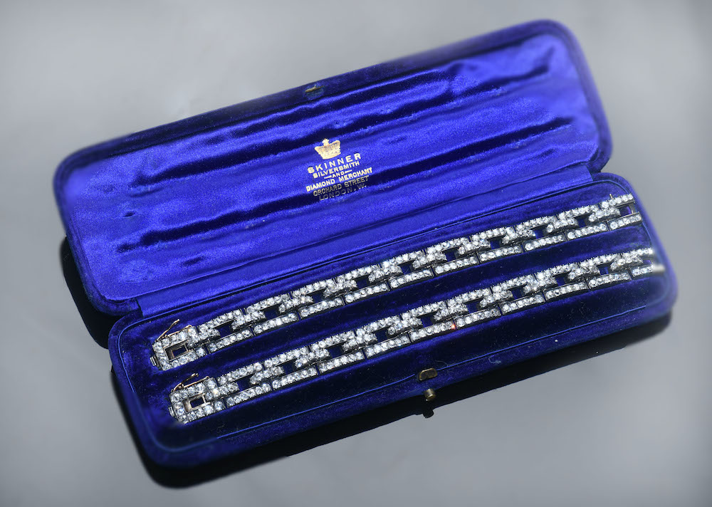 Bentley & Skinner Victorian Bracelets Set With Old Cut Diamonds. Sold For £36,000