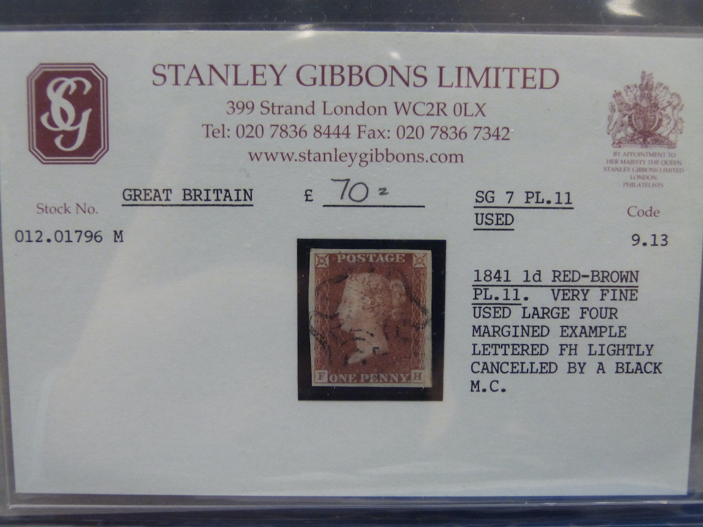 A Collection Of 1841 1D Red Brown Stamps £1000