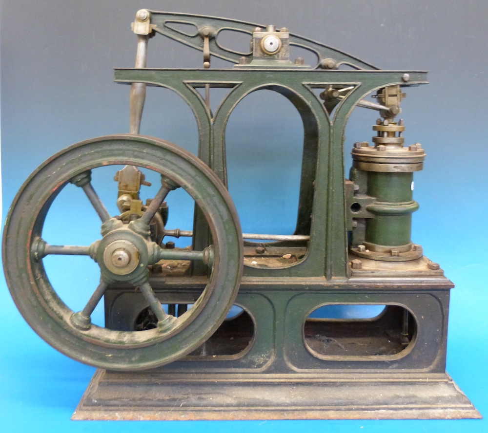 A Large Model Live Steam Beam Engine. Sold For £2,400