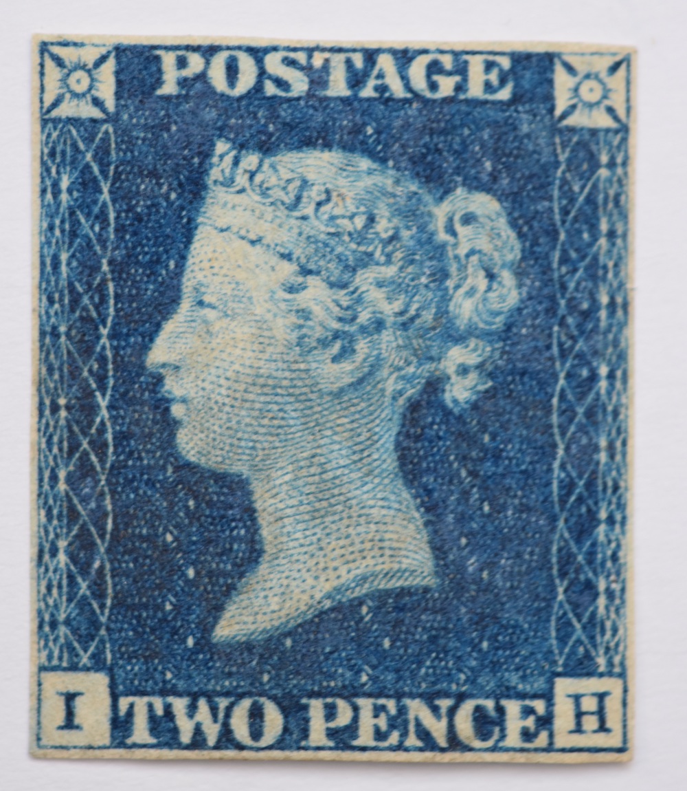 GB 1840 2D Blue IH Four Clear Margins, Mint With A Little Patchy Gum On Reverse HAMMER £550