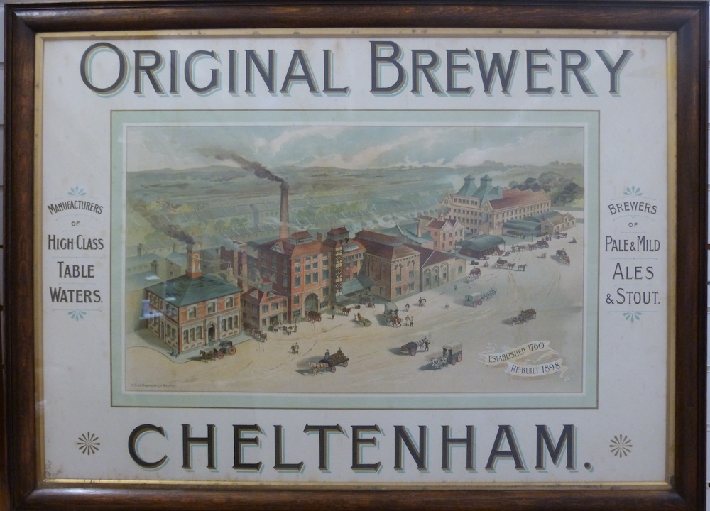 Original Brewery Cheltenham Victorian Advertising Print Ś970