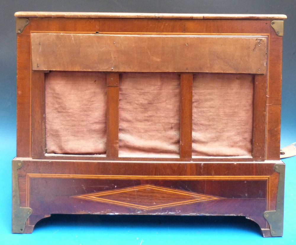 A Late 19Thc Hand Turned Barrel Organ Playing 12 Tunes On A 22 Note Key Frame Sold 750