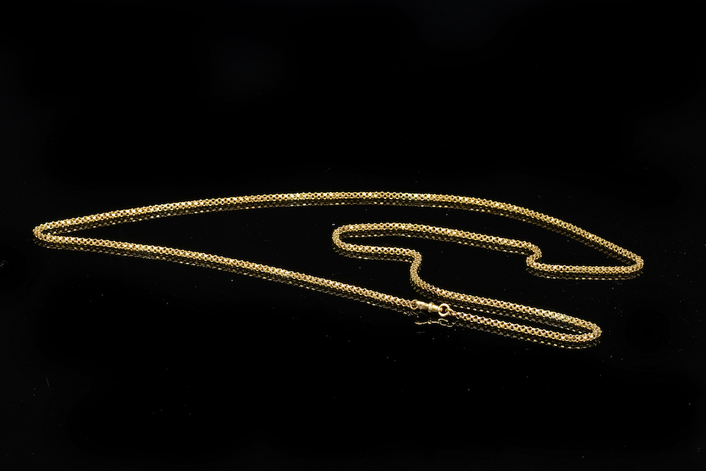 Victorian 15Ct Gold Guard Chain. Sold For £1000
