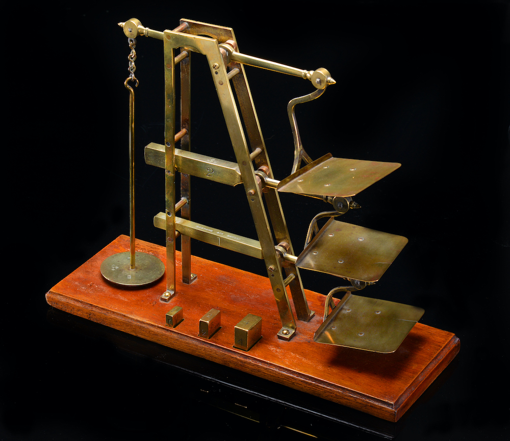 A Three Tier GPO Ladder Postage Scale By Degrave & Co London Sold £1,200