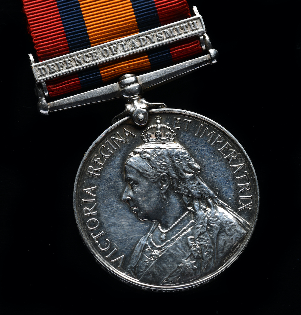 British Army Queens South Africa Medal With Clasp For Defence Of Ladysmith Sold £250