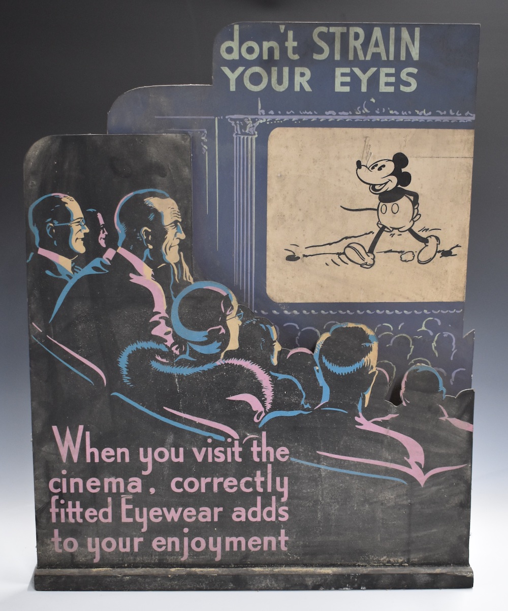 Disney Interest Vintage Optician's Shop Display Sold Ś410
