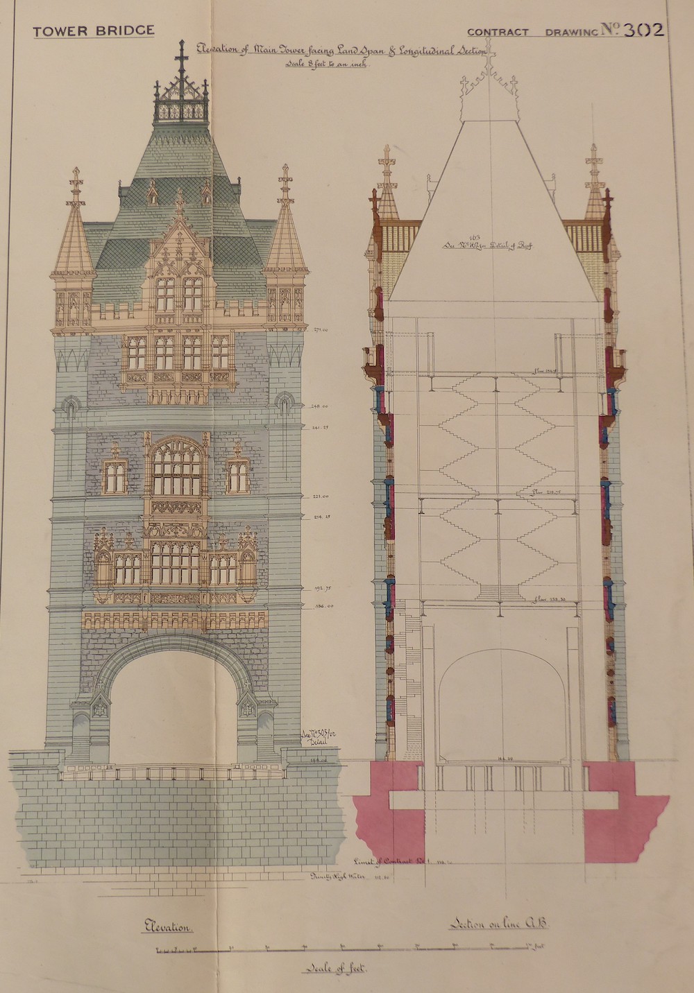 A Collection Of Plans Relating To The Design Of Tower Brdige London Sold Ś5,500