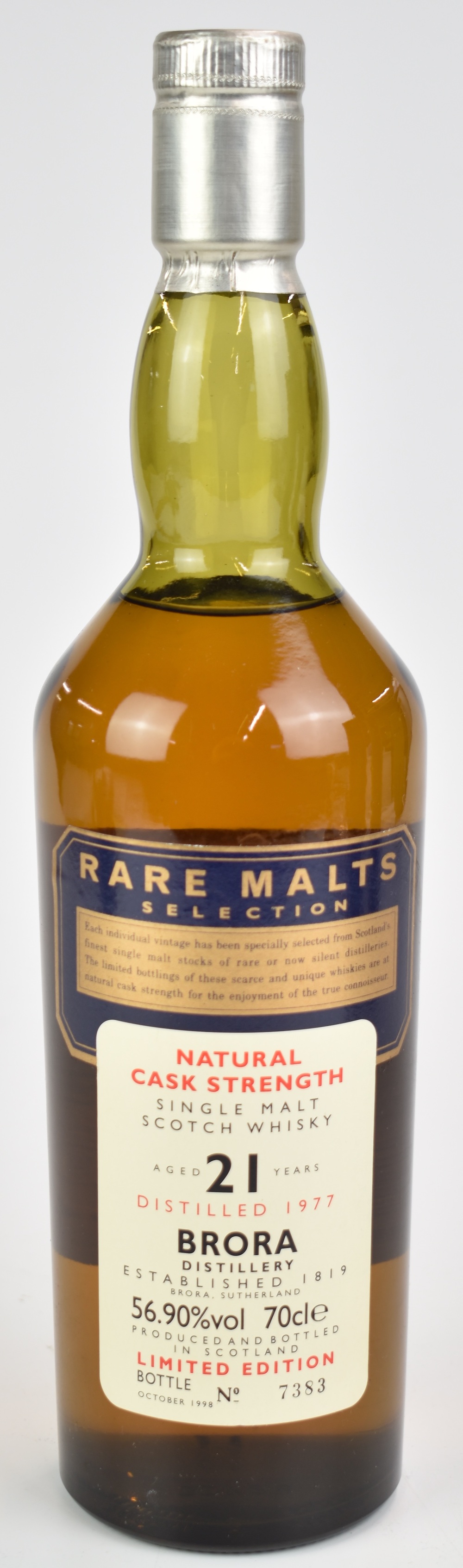 Rare Malts Selection Brora 21 Year Old Single Malt Scotch Whisky, Sold For Ś1100